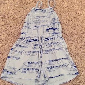 Tea Collection fishy romper 3T